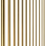 Sutemribor Brass Rods 15pcs Assorted 1mm-8mm Golden 100mm Length Model-0