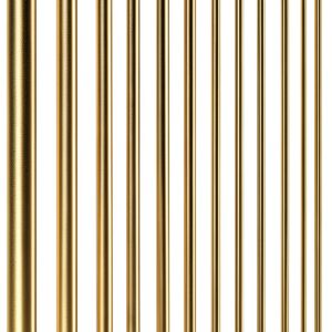 Sutemribor Brass Rods 15pcs Assorted 1mm-8mm Golden 100mm Length Model-0