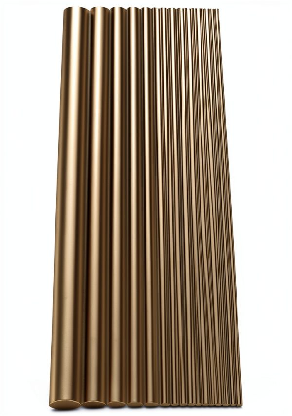 Sutemribor Brass Rods 15pcs Assorted 1mm-8mm Golden 100mm Length Model-6
