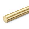 uxcell Brass Round Rod 22mm Diameter x 153mm Length Solid H62 Brass-0