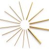 Sutemribor Brass Rods 15pcs Assorted 1mm-8mm Golden 100mm Length Model-3