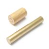 uxcell Brass Round Rod 22mm Diameter x 153mm Length Solid H62 Brass-1
