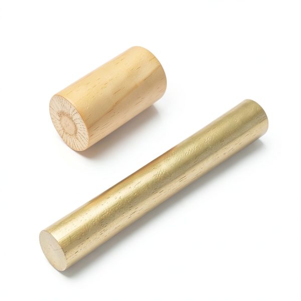 uxcell Brass Round Rod 22mm Diameter x 153mm Length Solid H62 Brass-1