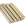 uxcell Brass Rod 6mm x 153mm Round Solid Bar – 8 Piece Set H62-2