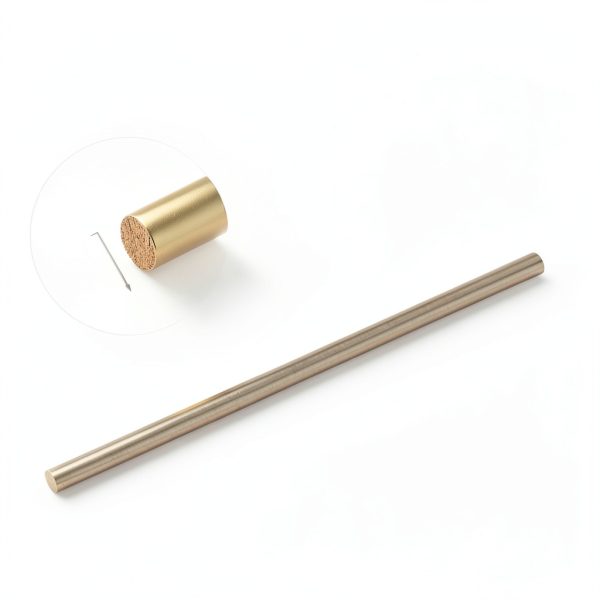 uxcell Brass Rod 6mm x 153mm Round Solid Bar – 8 Piece Set H62-1