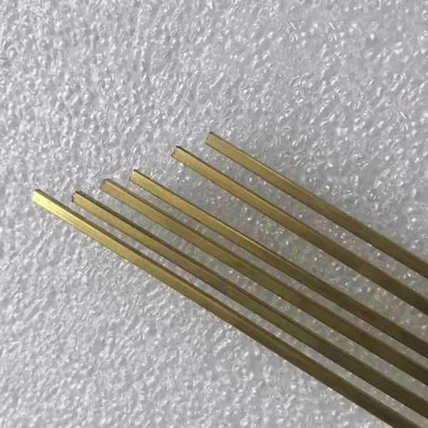 BOXIQUAN Brass Square Rod 500mm H59 Brass Bar 1mm-3mm Sizes-2