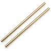 PGCOKO Brass Round Rod 1/2 Inch x 12 Inch Golden Shaft for Gear Model-0