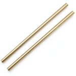 PGCOKO Brass Round Rod 1/2 Inch x 12 Inch Golden Shaft for Gear Model-0