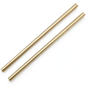 PGCOKO Brass Round Rod 1/2 Inch x 12 Inch Golden Shaft for Gear Model-0