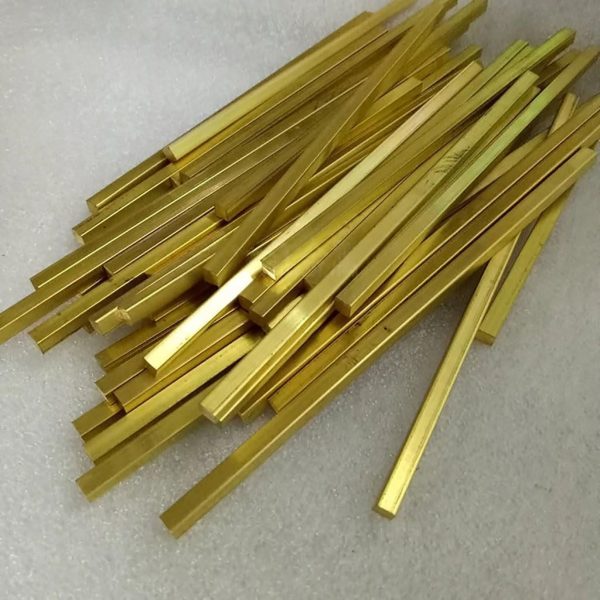 BOXIQUAN Brass Square Rod 500mm H59 Brass Bar 1mm-3mm Sizes-3