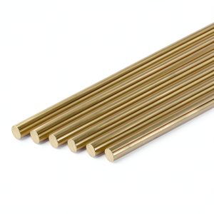 uxcell Brass Rods 8‑Piece H62 Brass Round 5.5mm‑7mm x 153mm Length-0