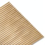 M METERXITY Brass Rod 0.6mm x 200mm Solid Round Stock for DIY Projects-0