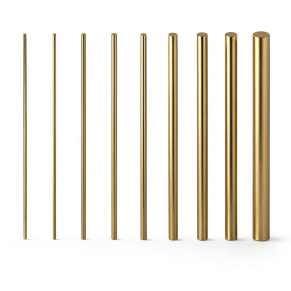 Favordrory Brass Rod Set 36pcs 1-8mm Diameter 100mm Length-1
