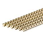 uxcell Brass Rod 6mm x 153mm Round Solid Bar – 8 Piece Set H62-0