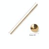 PGCOKO Brass Rod Pack 10pcs Round Solid Lathe Bar Stock 1/4in 12in-1