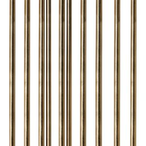PGCOKO Brass Rod Pack 10pcs Round Solid Lathe Bar Stock 1/4in 12in-0