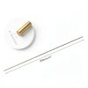 uxcell 8 Pcs 5/64" (1.8mm) Brass Round Rod 14" (356mm) H62 Bar Stock-1