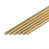 uxcell 8 Pcs 5/64" (1.8mm) Brass Round Rod 14" (356mm) H62 Bar Stock-0