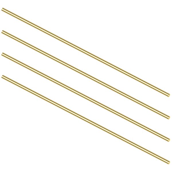 Brass Solid Round Rod Lathe Bar Stock 1/8" x 12" 4pcs Sutemribor-6