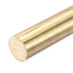 uxcell 1 Pcs 1 1/2" (38mm) Brass Solid Round Rod 8" (203mm) H62 Bar-0