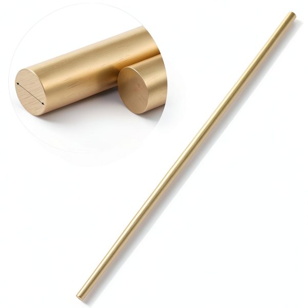 Comonc 15PCS 2.5mm Solid Brass Rods Kit – 12in Length, C27400-1