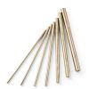 Glarks 21pcs 3 Sets of Metals Round Rod Lathe Bar Stock for DIY Craft Tool, Diameter 2mm - 8mm, Length 100mm, Metals Include Brass, Stainless Steel, Aluminum-3