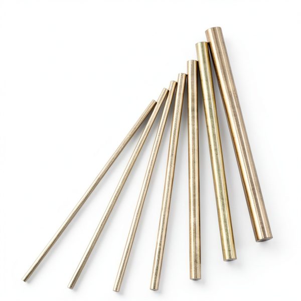 Glarks 21pcs 3 Sets of Metals Round Rod Lathe Bar Stock for DIY Craft Tool, Diameter 2mm - 8mm, Length 100mm, Metals Include Brass, Stainless Steel, Aluminum-3