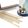 Comonc 15PCS 2.5mm Solid Brass Rods Kit – 12in Length, C27400-3