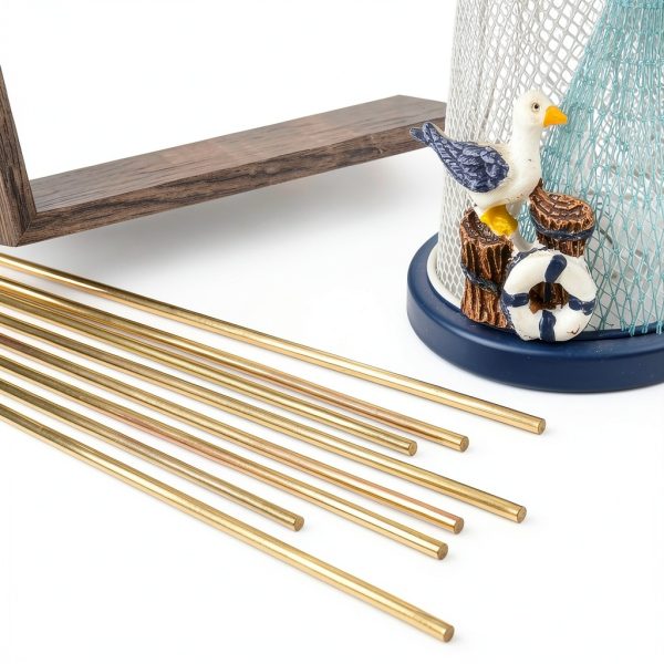 Comonc 15PCS 2.5mm Solid Brass Rods Kit – 12in Length, C27400-3
