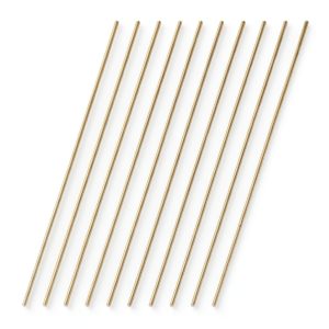 Brass Rods VictorsHome 1.5mm x 300mm Round Solid Shaft Bar Stock 10pcs-0