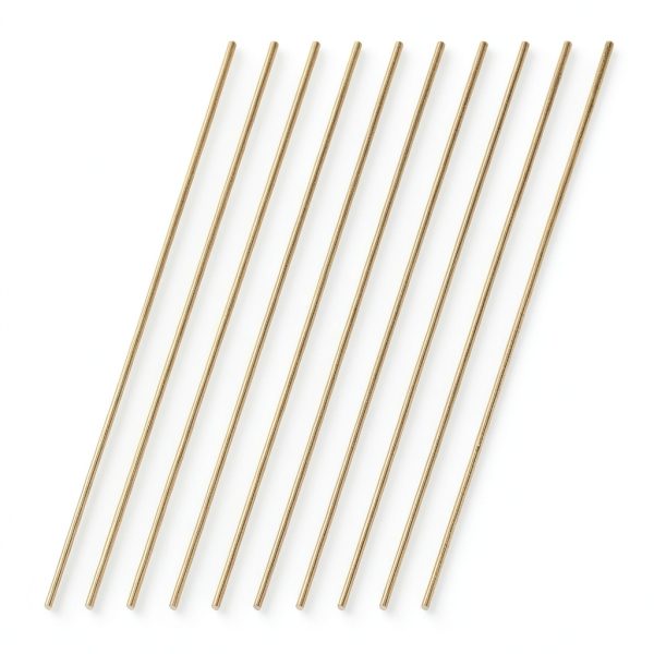 Brass Rods VictorsHome 1.5mm x 300mm Round Solid Shaft Bar Stock 10pcs-0