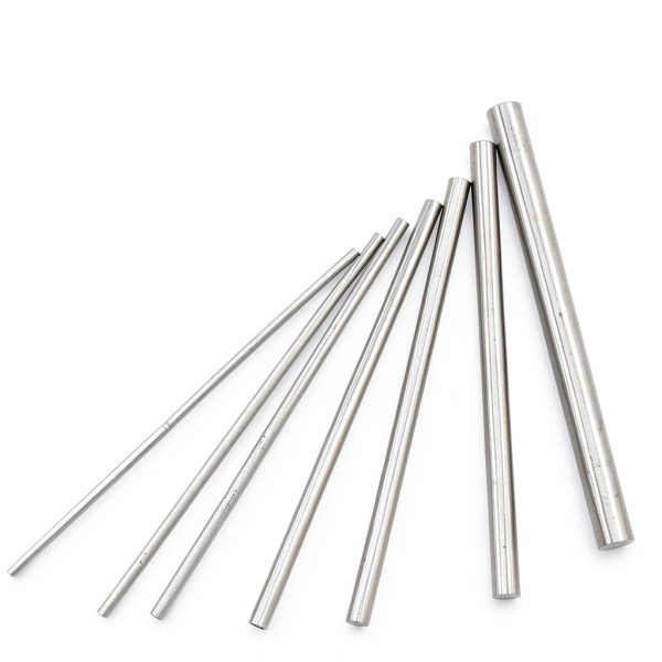 Glarks 21pcs 3 Sets of Metals Round Rod Lathe Bar Stock for DIY Craft Tool, Diameter 2mm - 8mm, Length 100mm, Metals Include Brass, Stainless Steel, Aluminum-5